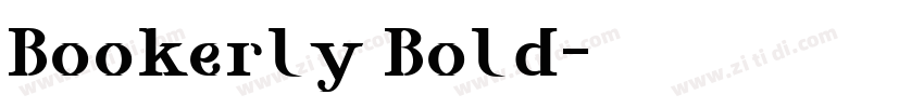 Bookerly Bold字体转换
